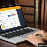 Home 20 다크패턴 비판을 위한 전략적 접근 - A detailed digital illustration of a Thai user cautiously browsing a popular local e-commerce websit...